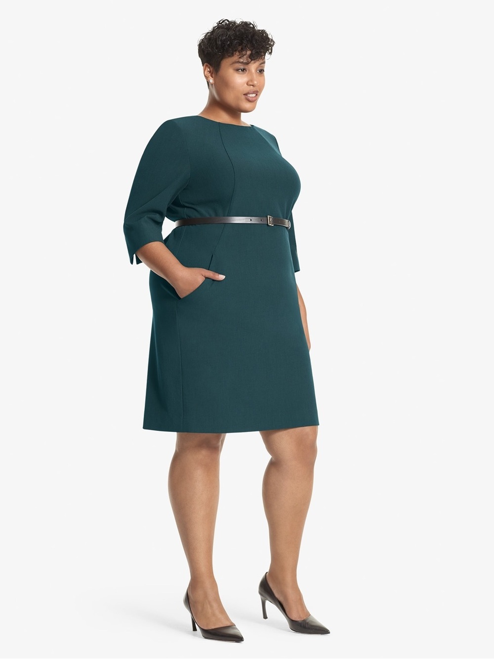 NWT M.M.LaFleur Etsuko 2.0 WonderTex Dress Rainforest +2 2X Pockets